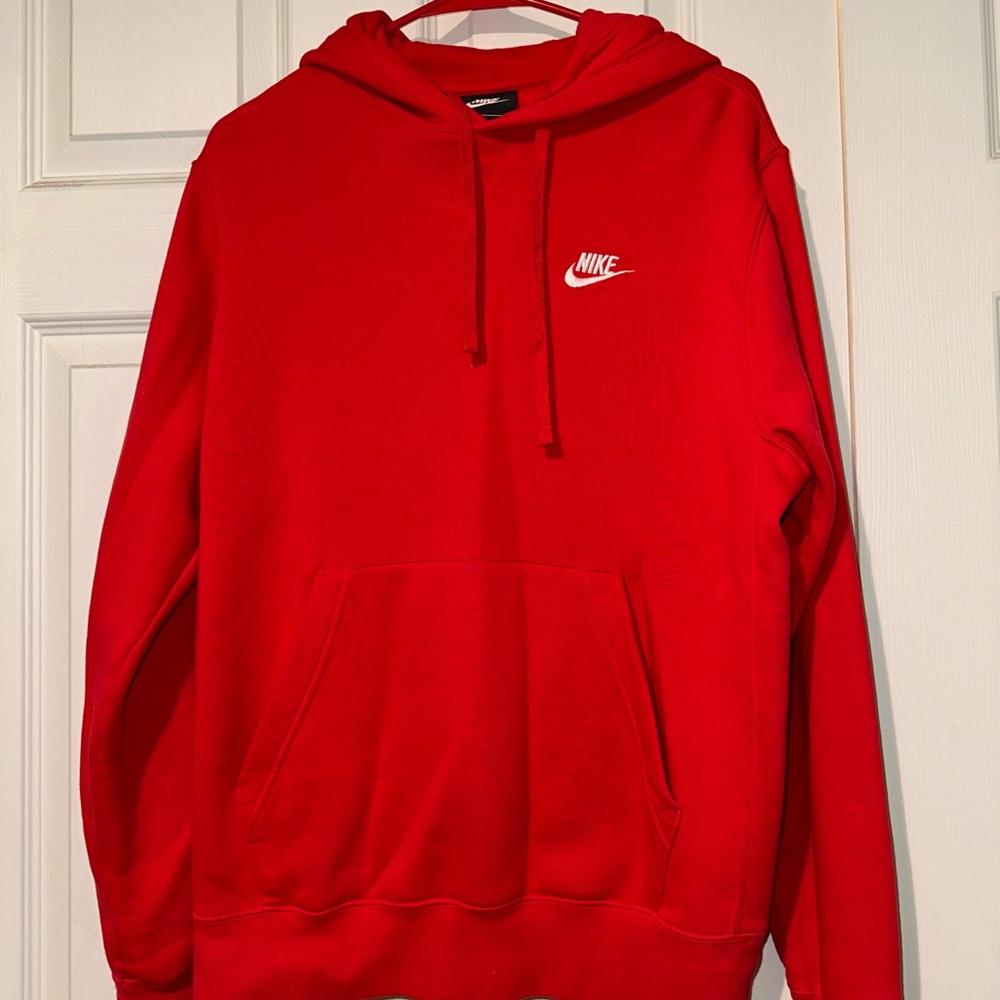 Nike Men's Bright Red Hoodie